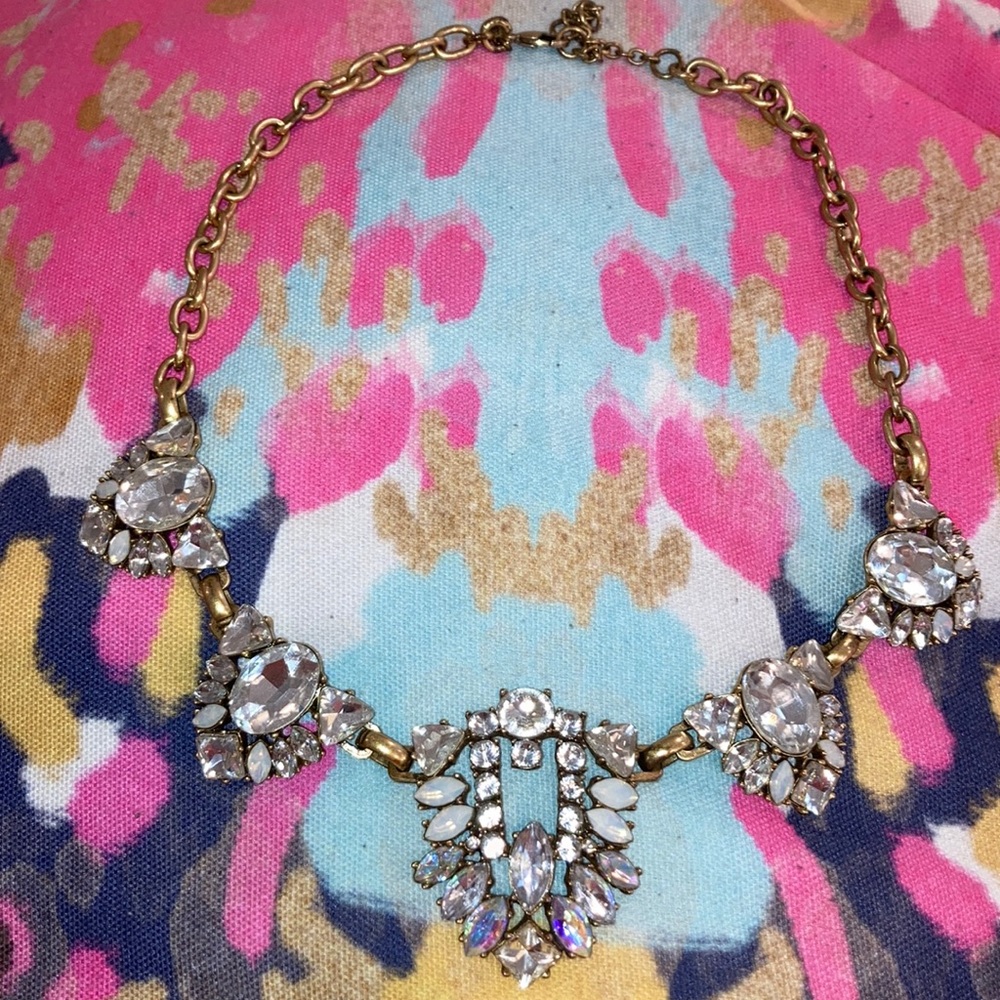 Crystal and Gold Statement Necklace - J. Crew Factory